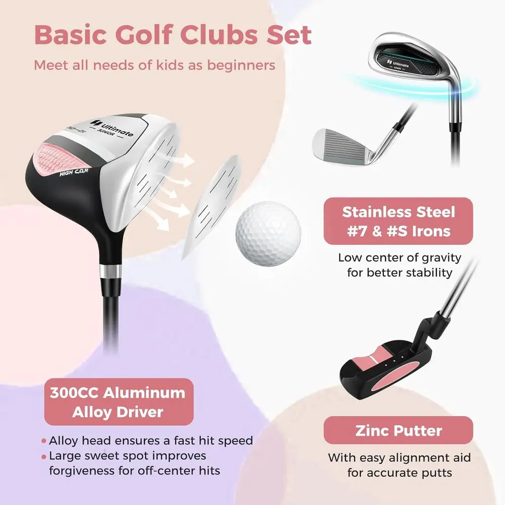 Youth Golf Club Set with Stand - Golf Equipment For Youth recension och pris