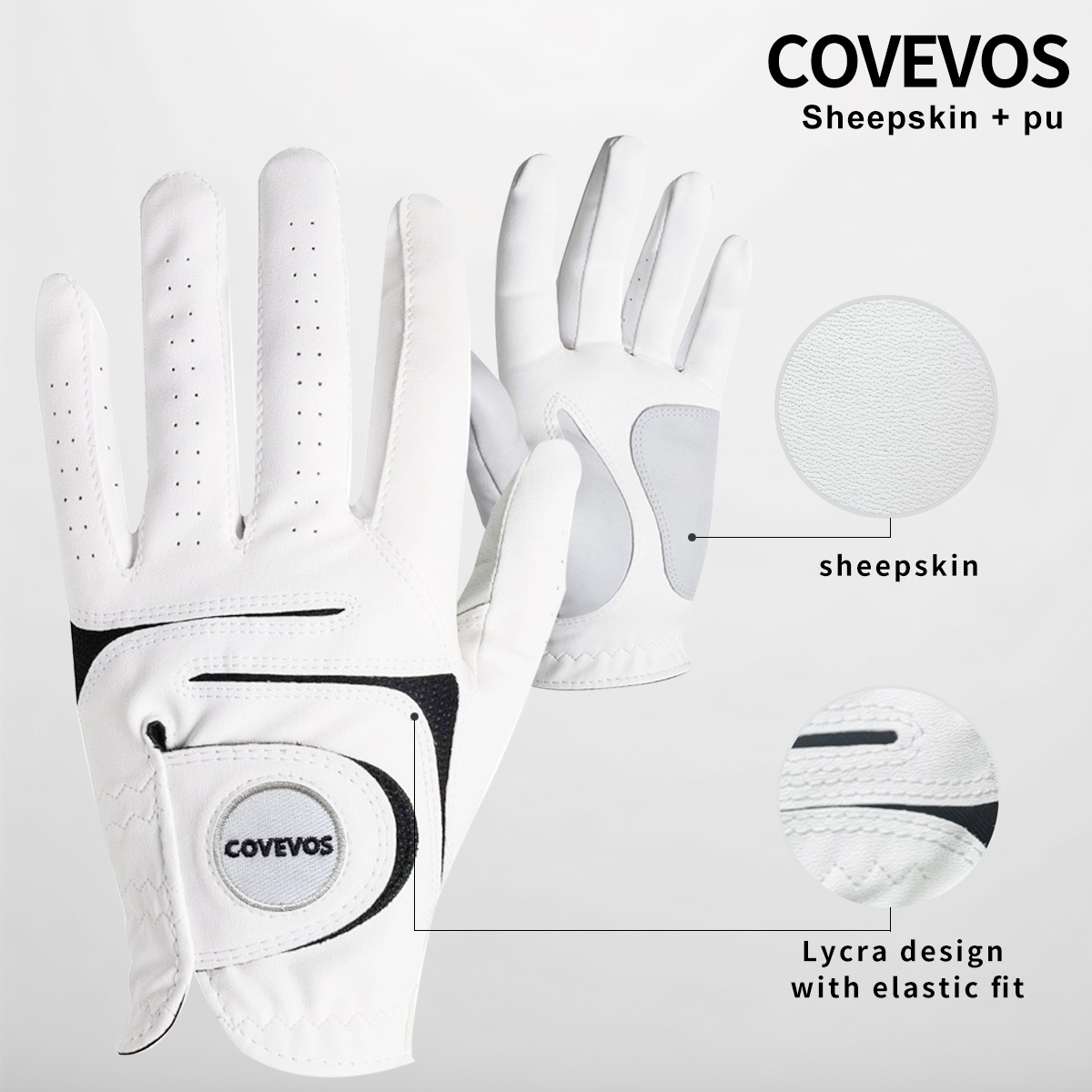 1 Piece High-Quality PU + Prem - Golf Glove Cadet recension och pris
