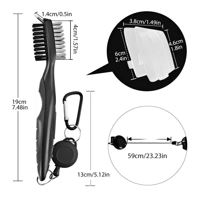 1-4Pcs Golf Groove Cleaning Br - Golf Equipment To Improve Your Game recension och pris